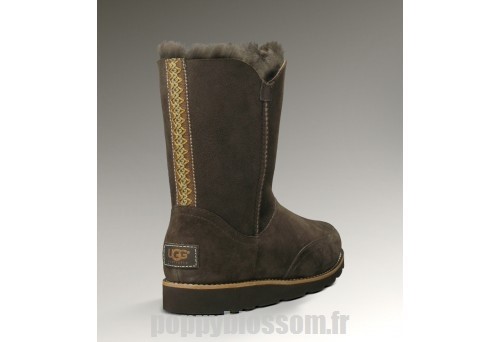 Belles Bottes Ugg de chocolat-296 Shanleigh